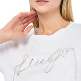 T-shirt LiuJo chains bianco