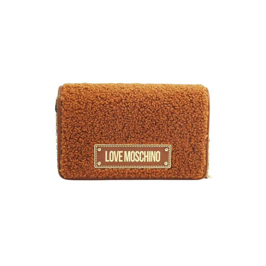 Pochette Love Moschino donna effetto teddy soft pl cuoio