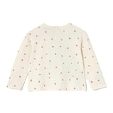 T-shirt manica lunga stampata teddy latte