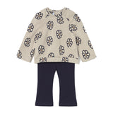 Completo due pezzi (maglia+leggings) blu