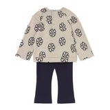 Completo due pezzi (maglia+leggings) blu