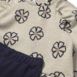 Completo due pezzi (maglia+leggings) blu