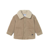 Capotto velluto a costine neonato legno