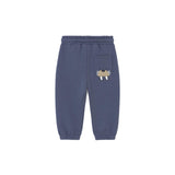 Pantalone felpato bear neonato blu