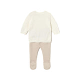 Abito manica lunga flock tulle rosa