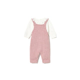 Abito manica lunga flock tulle rosa