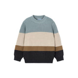 Girocollo manica lunga colorblock ghiaccio