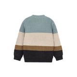 Girocollo manica lunga colorblock ghiaccio