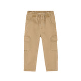 Pantalone cargo stretch camel