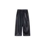 Pantalone wide leg appliicazione cinta nero