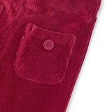 Pantalone in velluto a coste rosso
