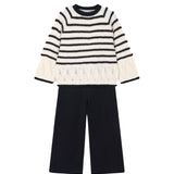 Completo due pezzi (maglia+ pantalone) tricot nero