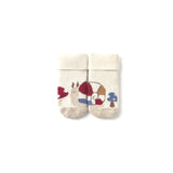 Calze antiscivolo animaletto neonato panna