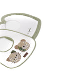Cappello neonato in maglia celeste