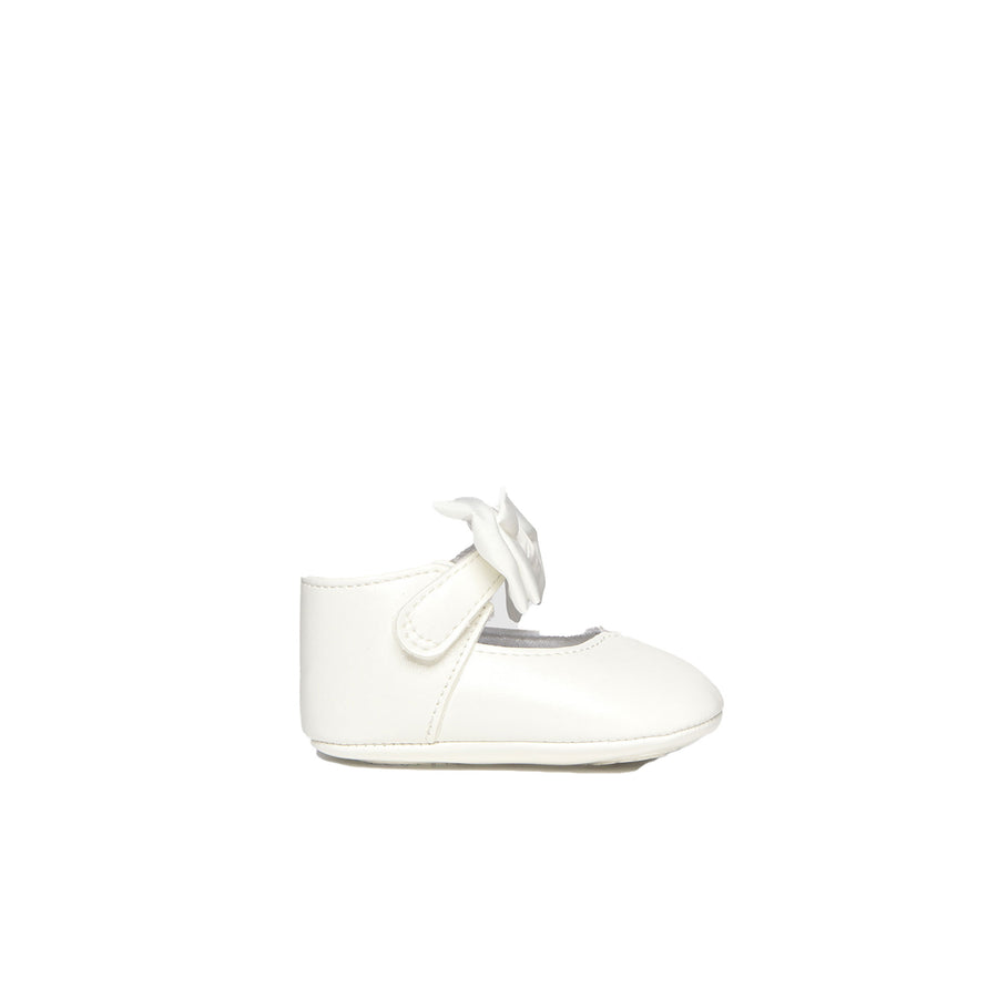 Ballerina fiocco neonata ecrù