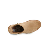 Tronchetto con zip microfiber taupe