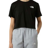 T-shirt corta in vita Simple Dome nero