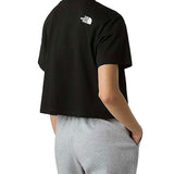 T-shirt corta in vita Simple Dome nero