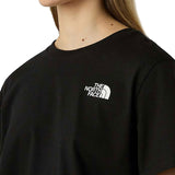 T-shirt corta in vita Simple Dome nero