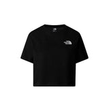 T-shirt corta in vita Simple Dome nero