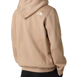 Felpa cappuccio logo drew peak beige