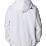 Felpa cappuccio logo drew peak bianco/nero