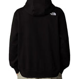 Felpa con cappuccio essential relaxed nero