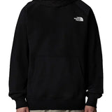 Felpa con cappuccio raglan boc nero/bianco
