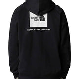 Felpa con cappuccio raglan boc nero/bianco