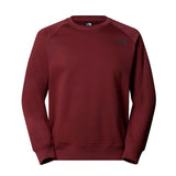 Felpa manica lunga raglan box bordeaux