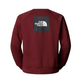 Felpa manica lunga raglan box bordeaux