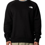 Felpa manica lunga raglan box nero
