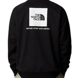 Felpa manica lunga raglan box nero