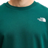 Felpa manica lunga logo simple dome verde