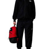 Felpa con zip e cappuccio simple dome nero