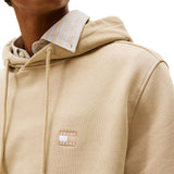 Felpa con cappuccio e logo sul petto beige
VERDE