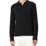 Polo maniche lunghe essential nero