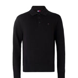 Polo maniche lunghe essential nero