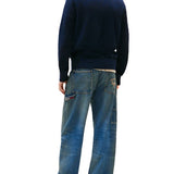 Polo maniche lunghe essential blu