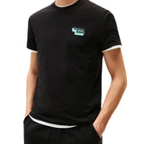 T-shirt maniche corte Stackcon logo in  3D nero