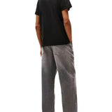 T-shirt maniche corte bandiera logo pop nero