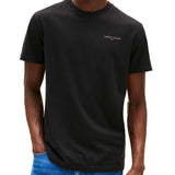 T-shirt maniche corte con logo lettering nero