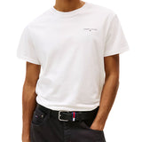 T-shirt maniche corte con logo lettering ecrù