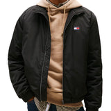 Giubbino zip relaxed fit imbottito idrorepellente nero