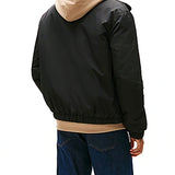 Giubbino zip relaxed fit imbottito idrorepellente nero