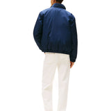 Giubbino zip relaxed fit imbottito idrorepellente blu