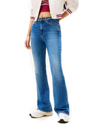 Jeans Sylvia a zampa denim medio