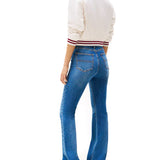 Jeans Sylvia a zampa denim medio