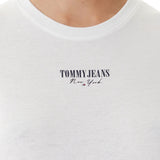 T-shirt maniche corte essential logo frontale bianco