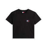 T-shirt maniche corte bandiera posteriore nero